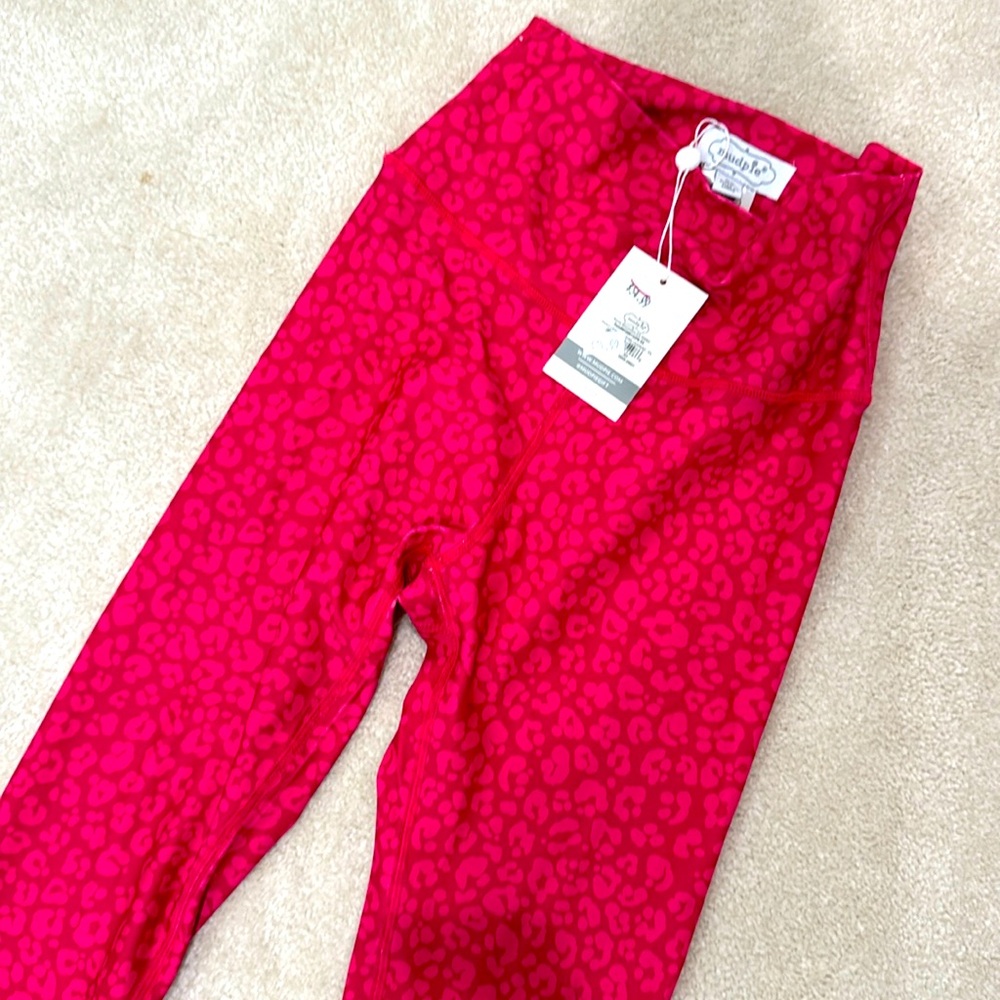 Pink leopard leggings